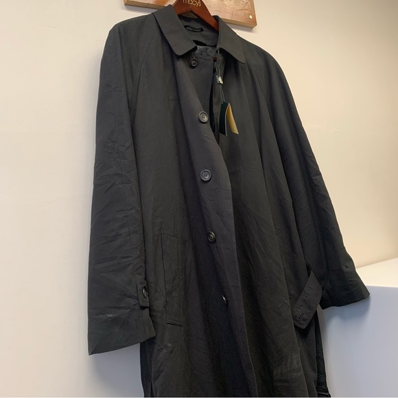 BNWT Ralph Lauren Black Trench coat with removable lining! Men’s sz 42 L! - Picture 4 of 9